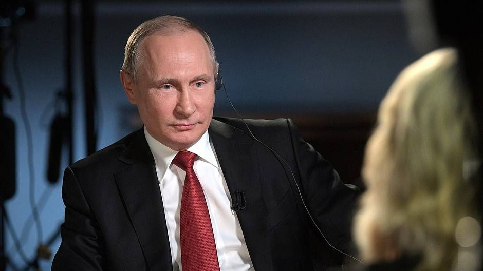 В. Путин дает интервью NBC
