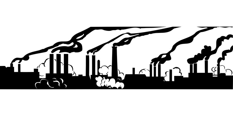 экология, заводы, промышленности