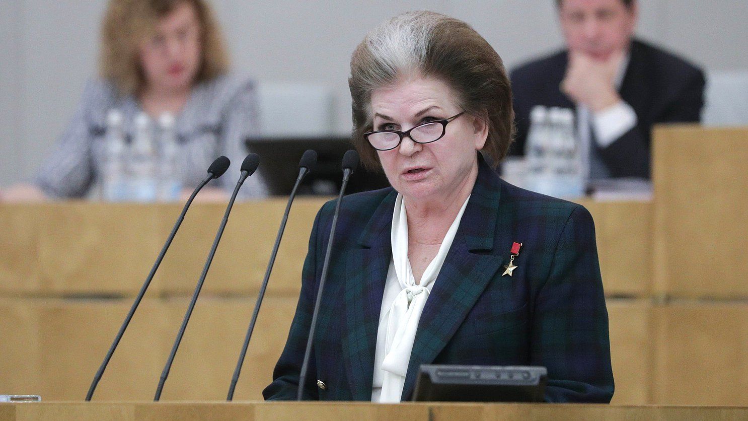 Валентина Терешкова на пленарном заседании в Госдуме 10.03.2020