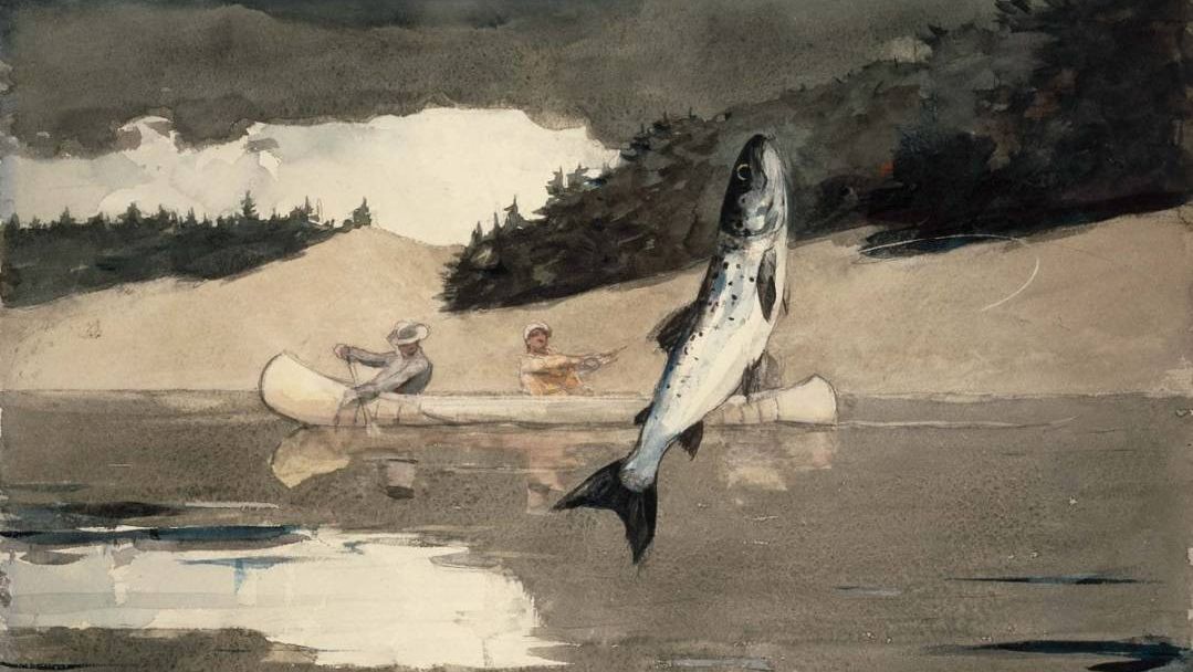 Уинслоу Хомер. Рыбалка. Озеро Сент-Джон, провинция Квебек. 1897