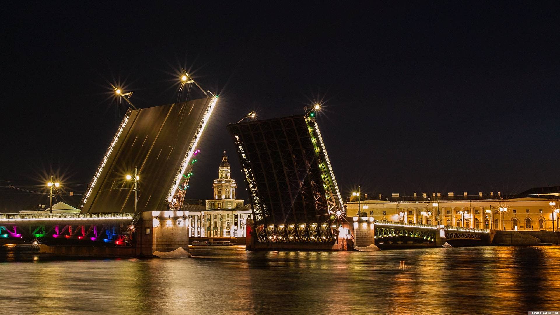 Нева. Дворцовый мост. Санкт-Петербург