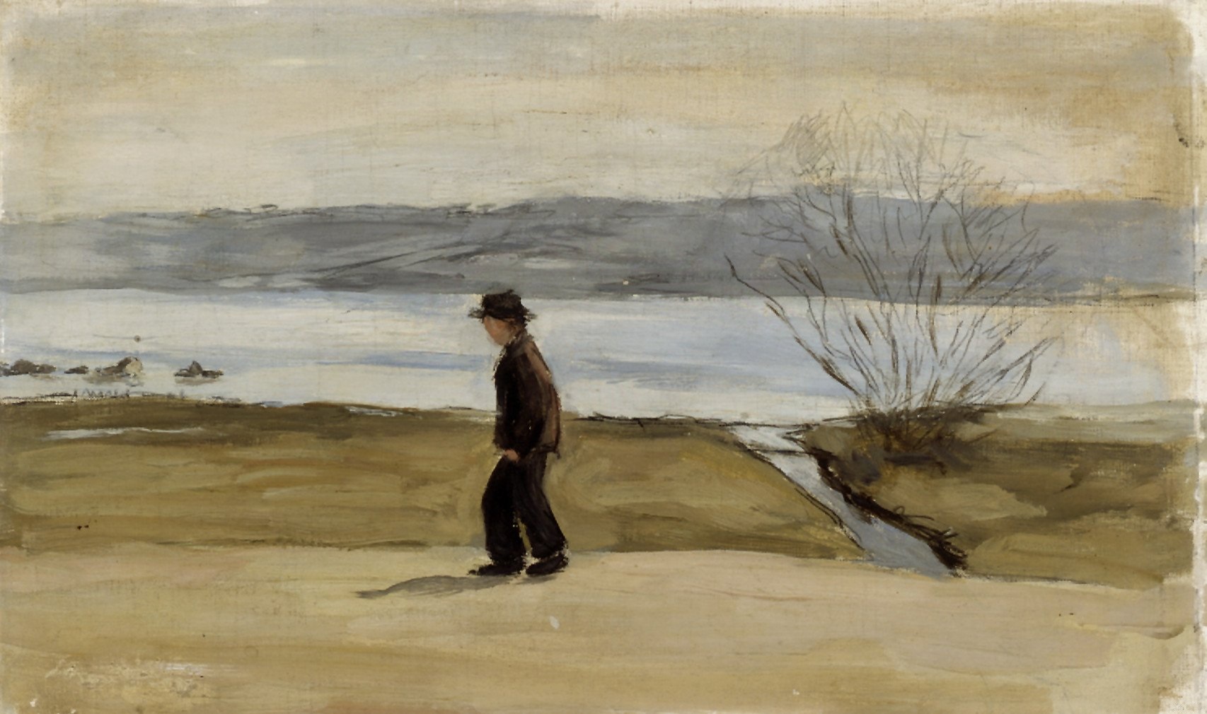 Хуго Симберг. Предварительный эскиз к картине «Раненый ангел». 1902