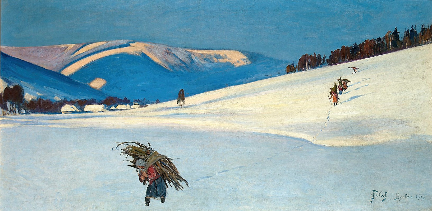 Юлиан Фалат. С валежником. 1913