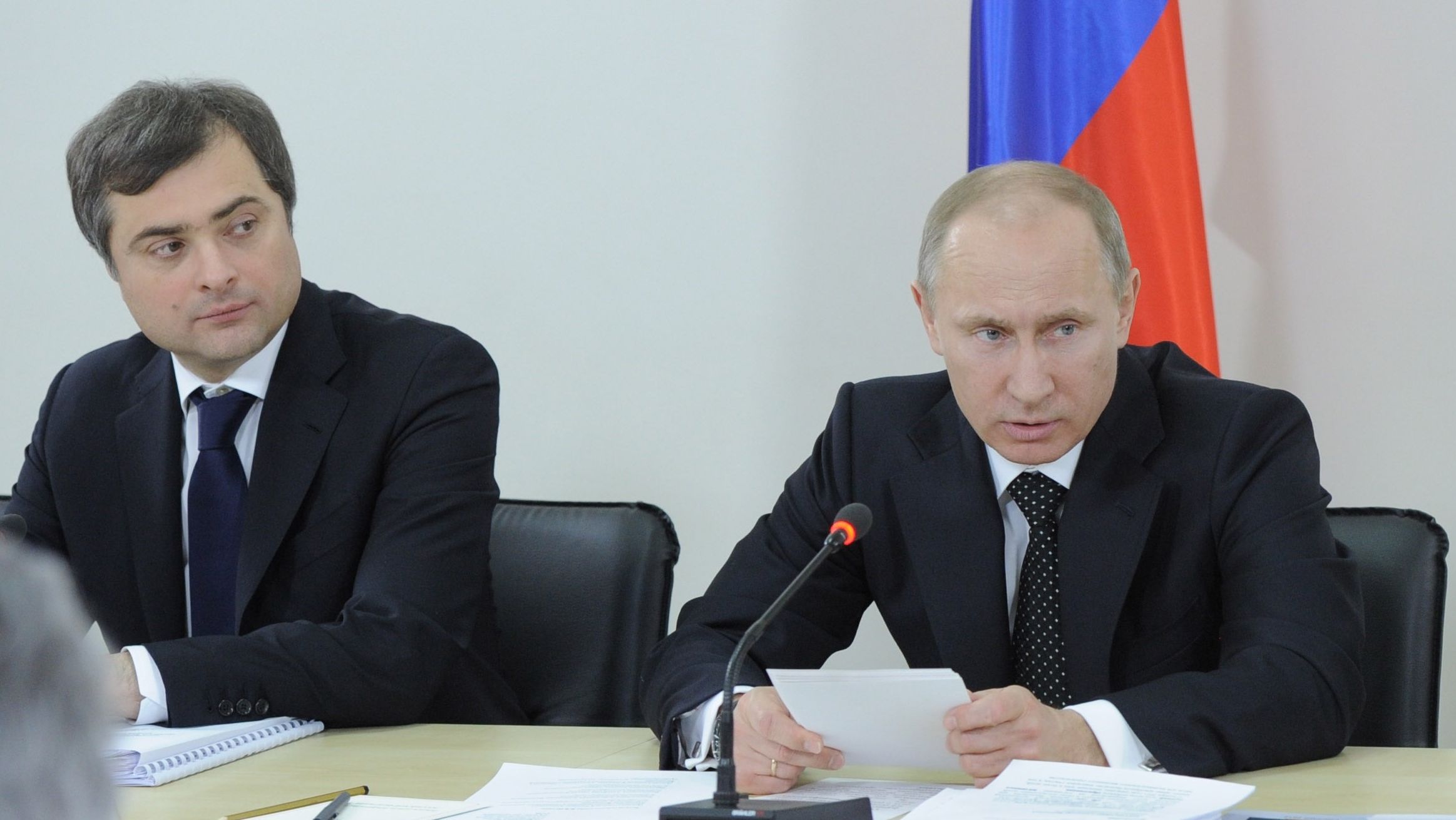 Владислав Сурков и Владимир Путин