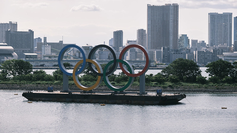 Олимпийский кольца. Токио 