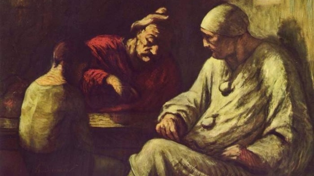 Домье Оноре. Поймать мошенника.