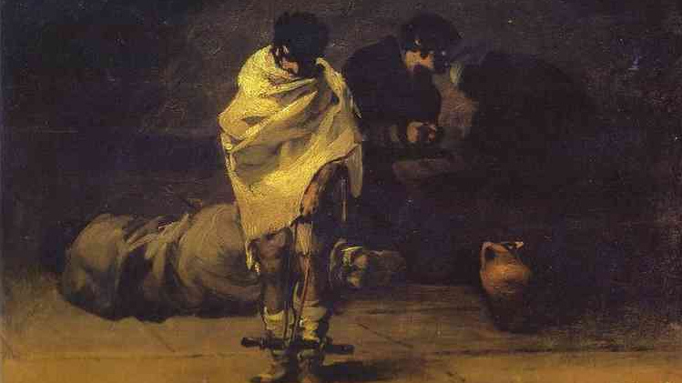 Франсиско де Гойя. «Тюремная сцена» 1808