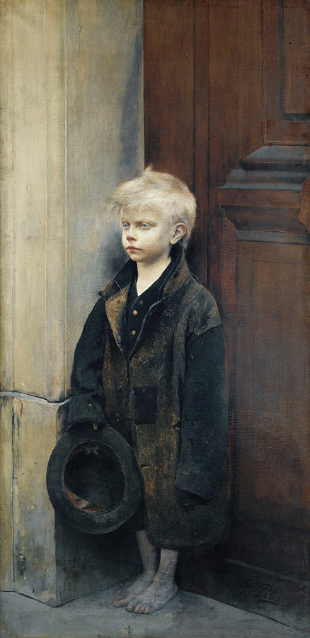 Фернан Пелес. Маленький нищий. 1886