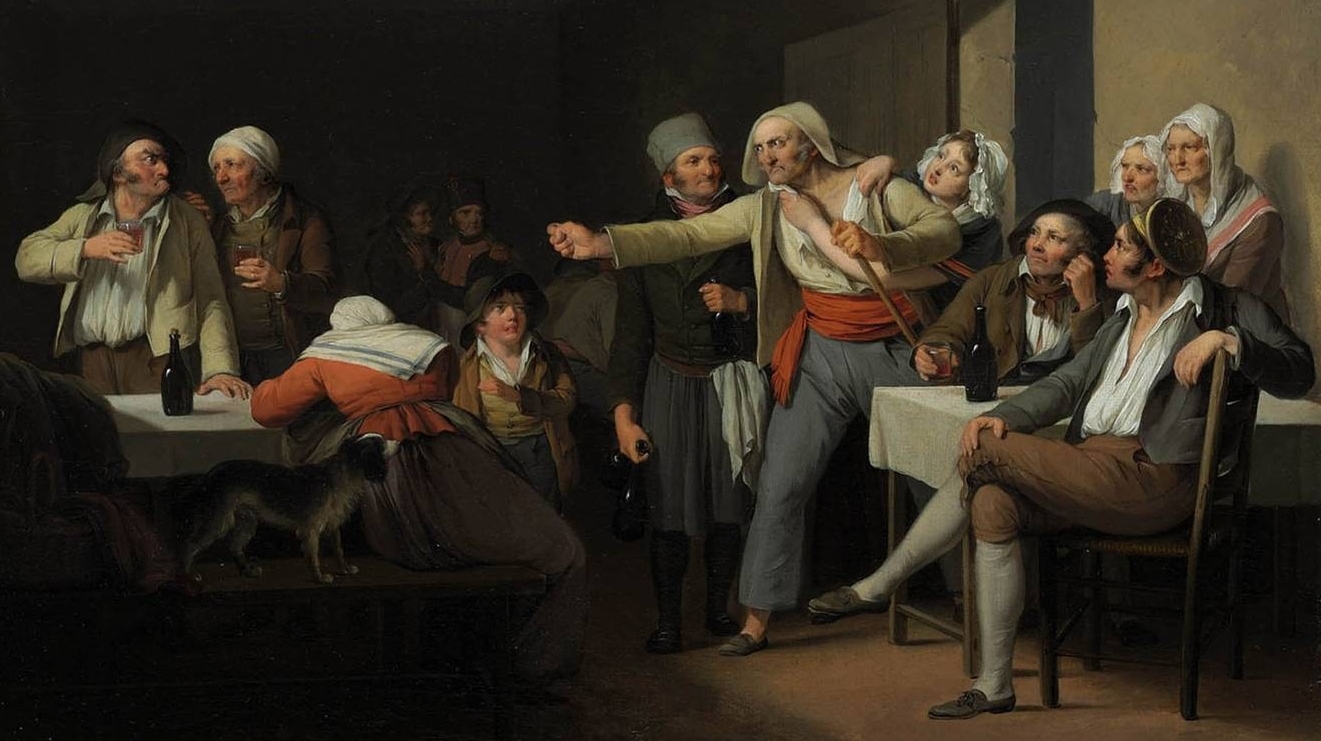 Луи-Леопольд Буальи. «Мужчины спорят (фрагмент)». 1818