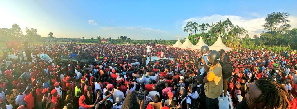 Митинг в поддержку Боби Вайна в Уганде
