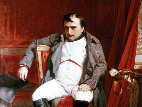 Поль Деларош. Наполеон Бонапарт после отречения в Фонтенбло (фрагмент). 1846