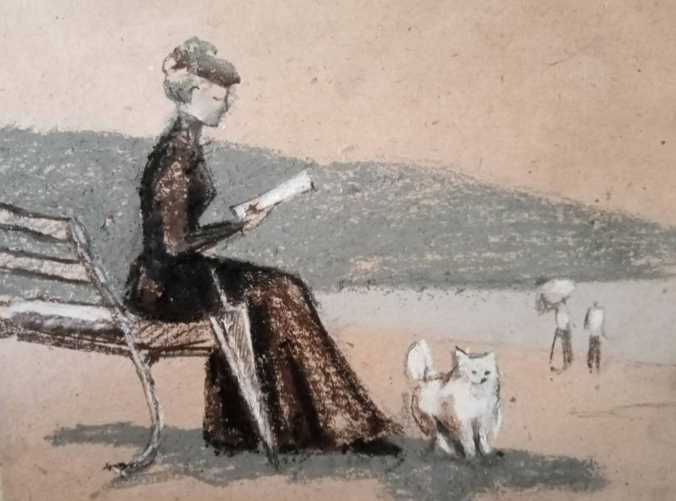 Иллюстрация к рассказу А. П. Чехова «Дама с собачкой»