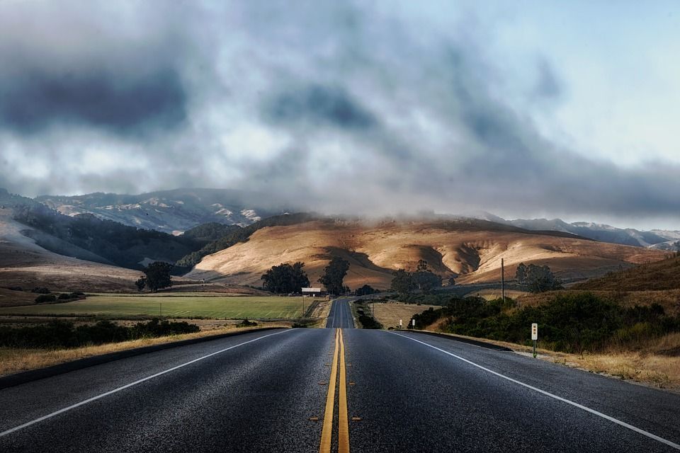 Калифорния, дороги, шоссе.