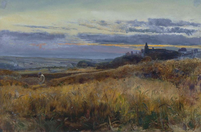 Джон Уильям Инчболд. Кукурузное поле на закате. 1860