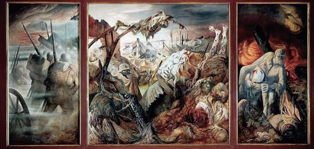 Отто Дикс. Война. Триптих (фрагмент). 1929-1932