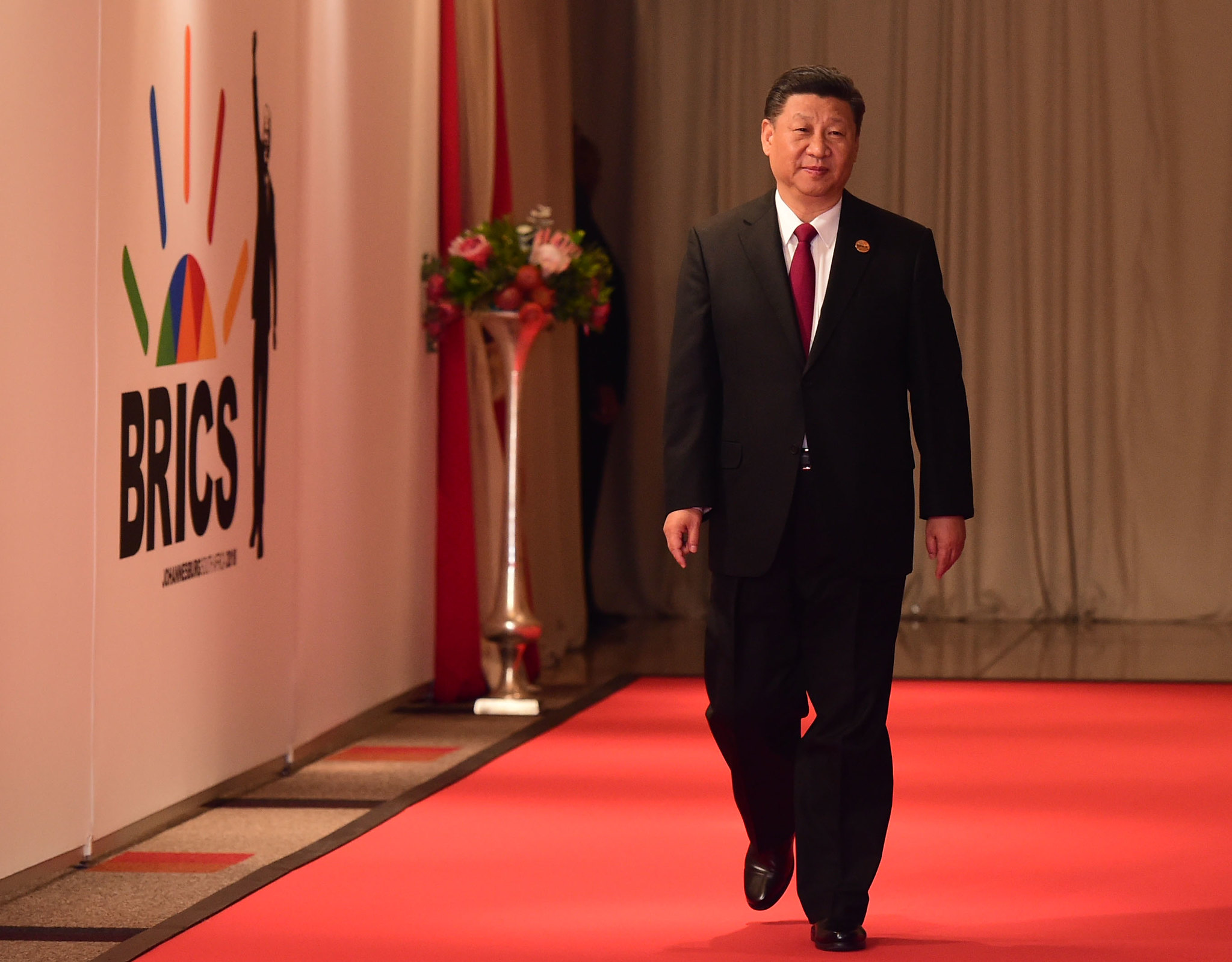 Председатель Китайской Народной Республики (КНР) Си Цзиньпин на саммите BRICS