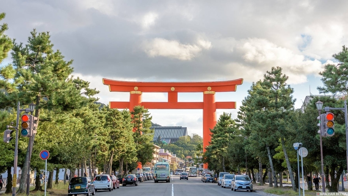 Ворота тории, Киото, Япония