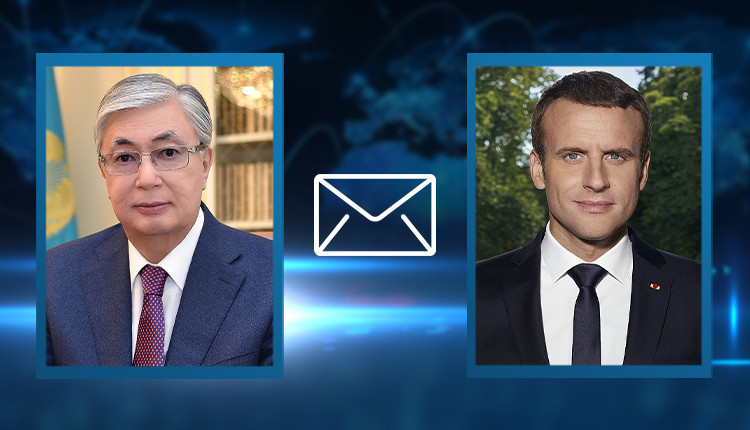 Президенты Казахстана Касым-Жомарт Токаев и Франции Эммануэль Макрон
