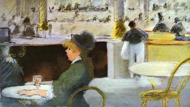 Эдуард Мане. Интерьер в кафе. 1880