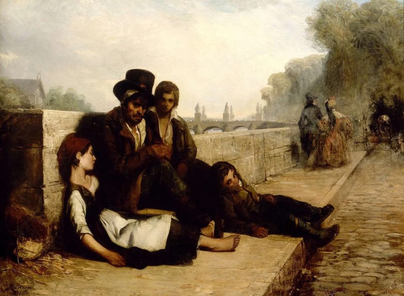 Филипп-Огюст Жанрон. Сцена из Парижа, 1833