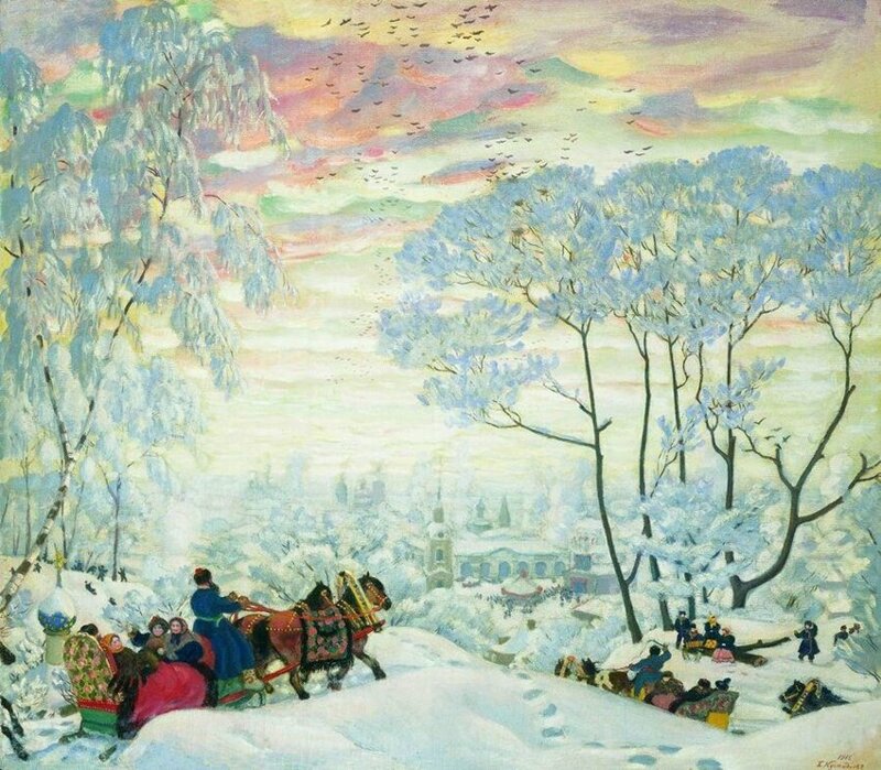 Борис Кустодиев. Зима. 1916