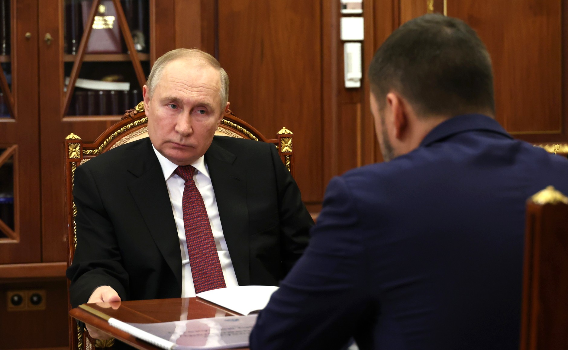 Встреча Владимира Путина с Денисом Пушилиным