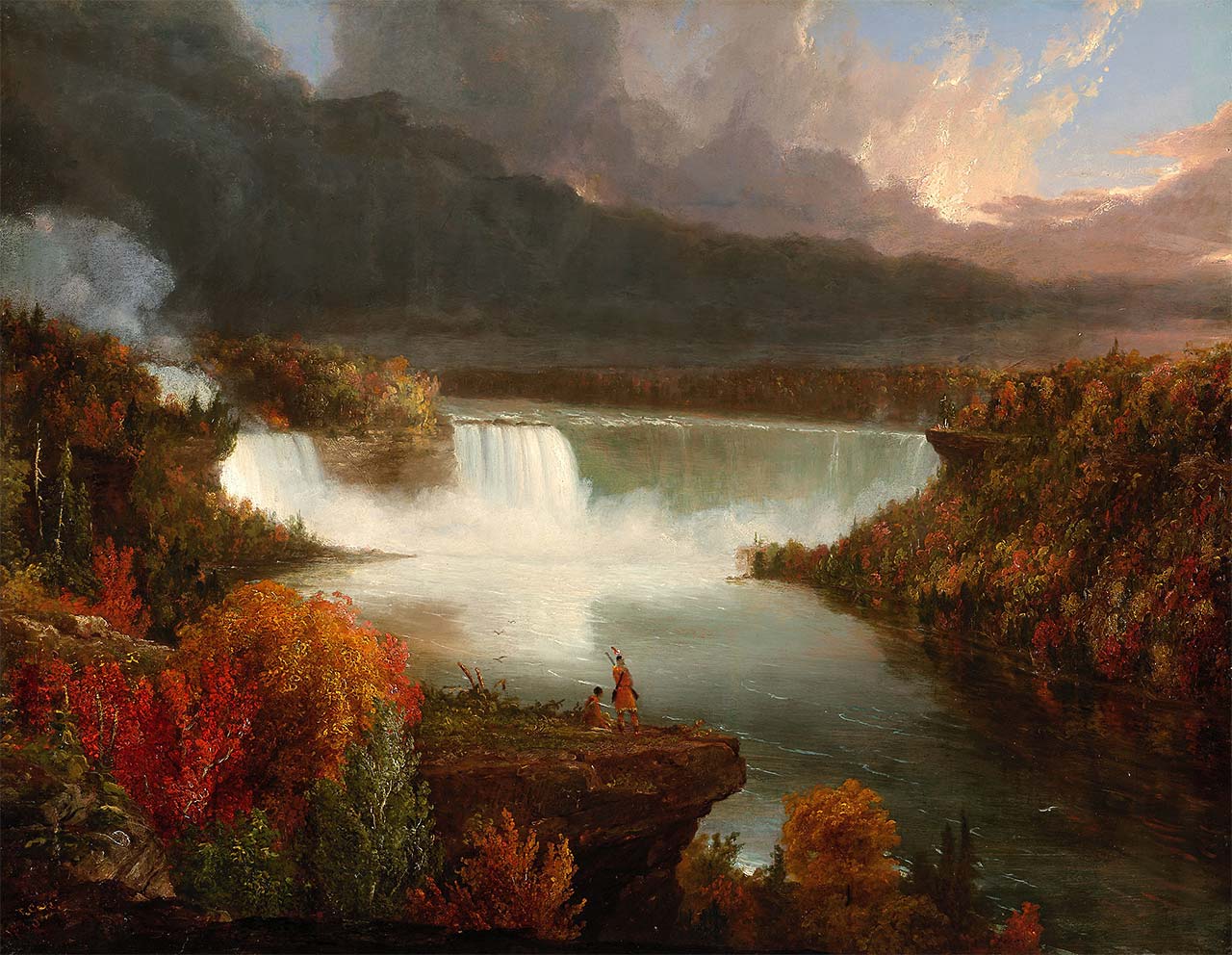 Томас Коул. Вид на Ниагарский водопад. 1833