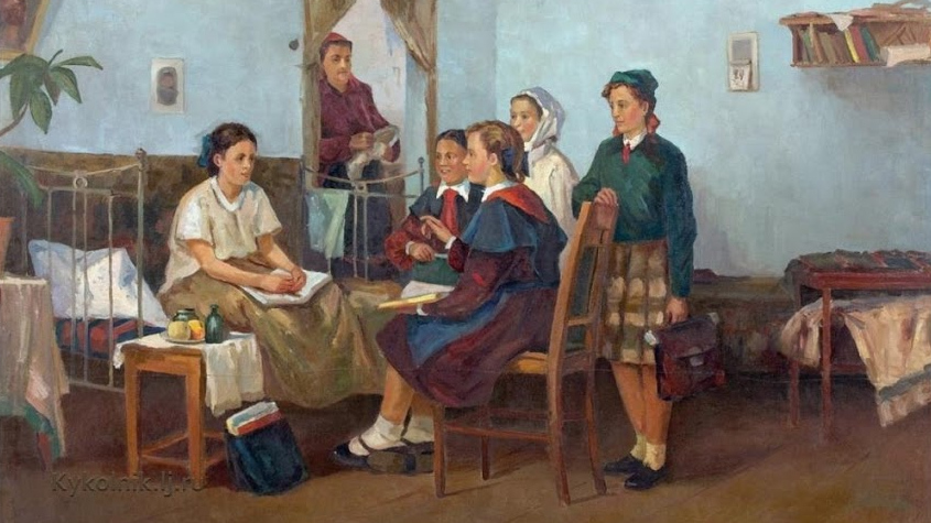 В. А. Коростень. В больнице. 1955