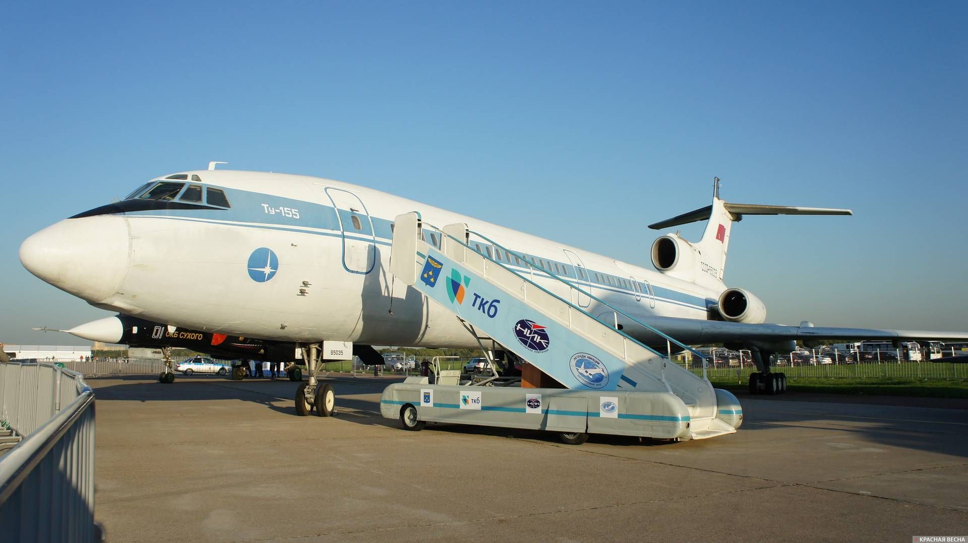 Ту-155 на статической стоянке МАКС-2019