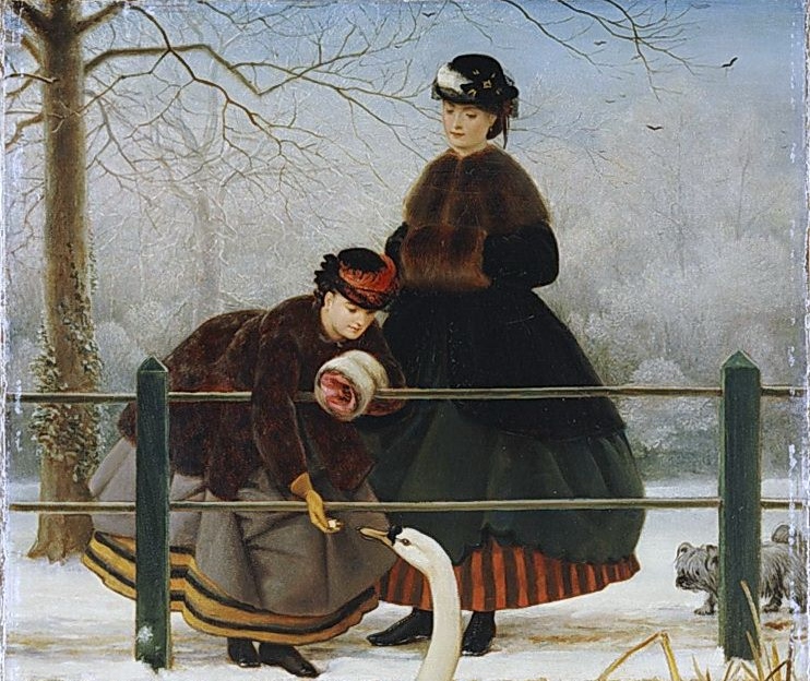 Джордж Данлоп Лесли. Замёрзшие (фрагмент) 1866