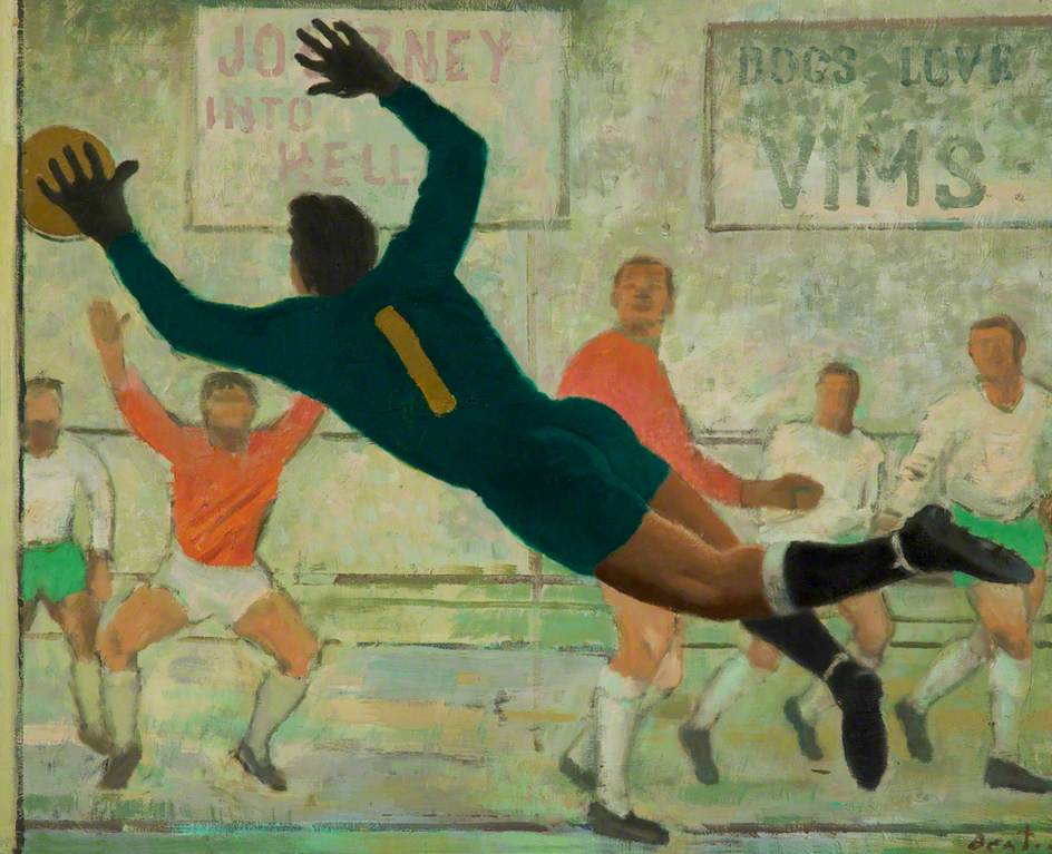 Сесил Битон. Футболисты (фрагмент). 1955
