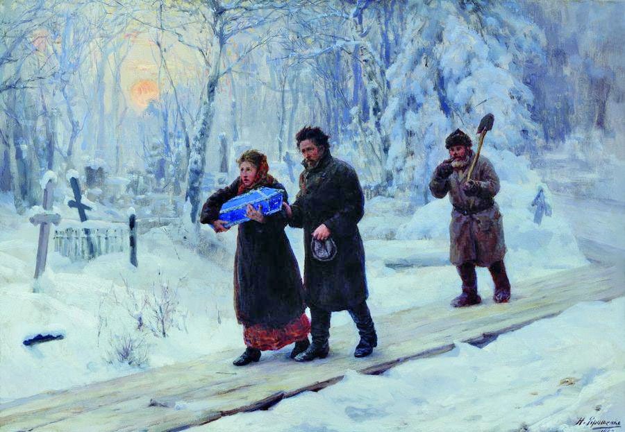 Николай Ярошенко. Похороны первенца. 1893