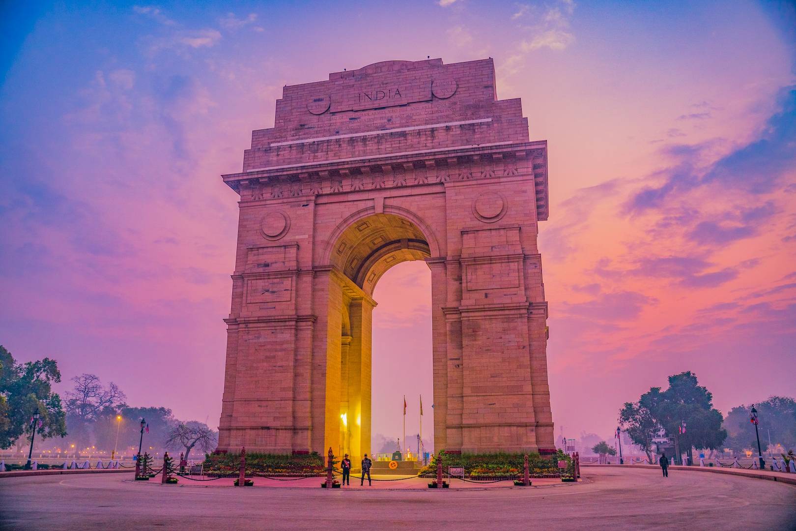 Монумент «Ворота Индии». Нью-Дели, Индия