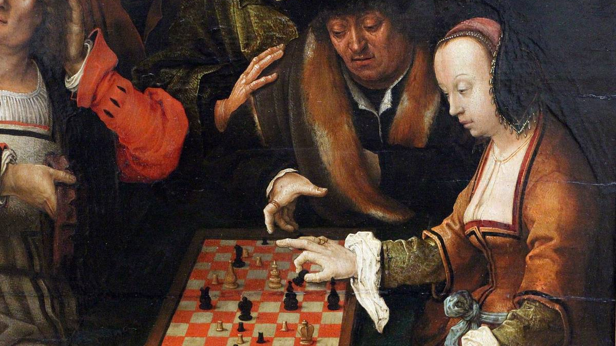 Ван Гюйс. Игра в шахматы. 1518