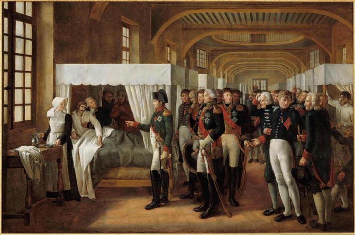 Александр Верон. Визит Наполеона в Дом Инвалидов 11 февраля 1808 года. 1809