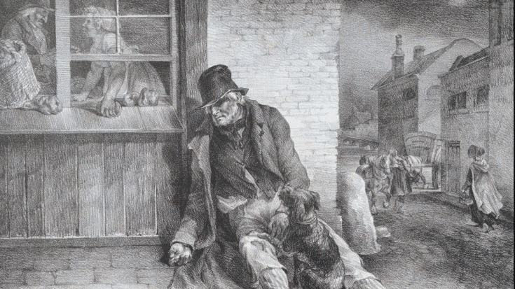 Теодор Жерико. Нищий старик (фрагмент). 1821