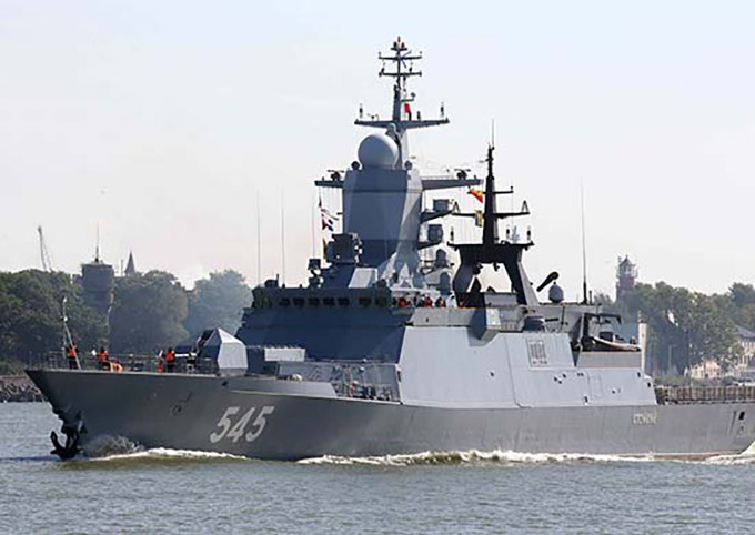Корвет Балтийского флота провел ракетную стрельбу в Балтийском море
