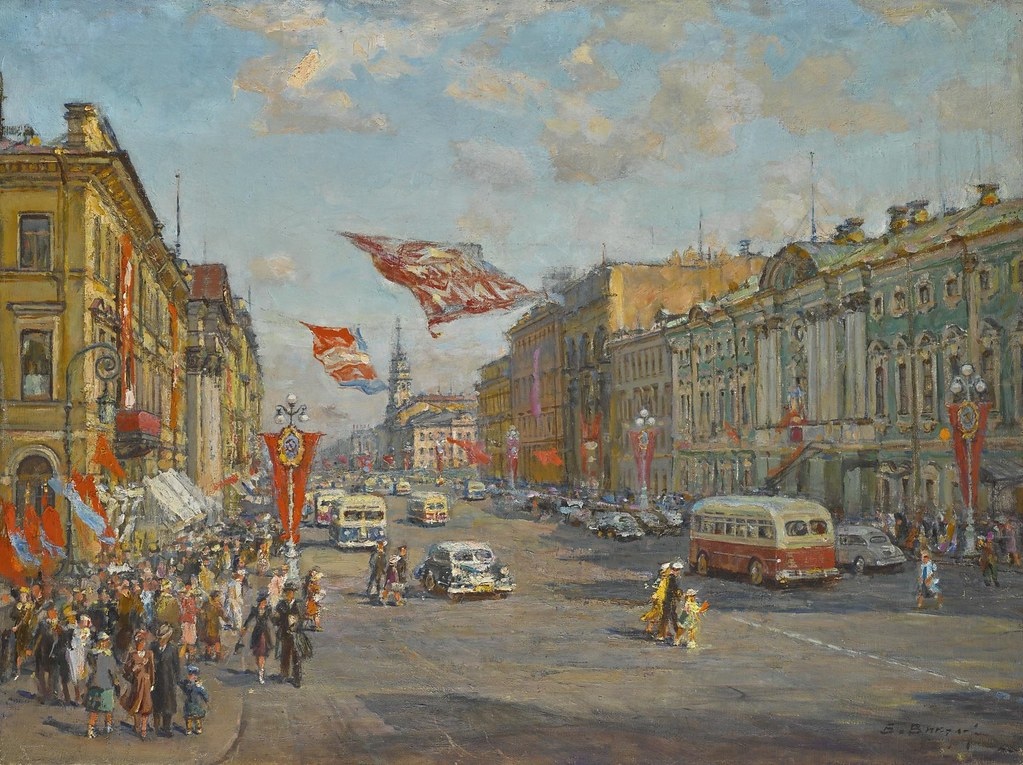 Василий Иванович Викулов. «Невский проспект весной» 1956