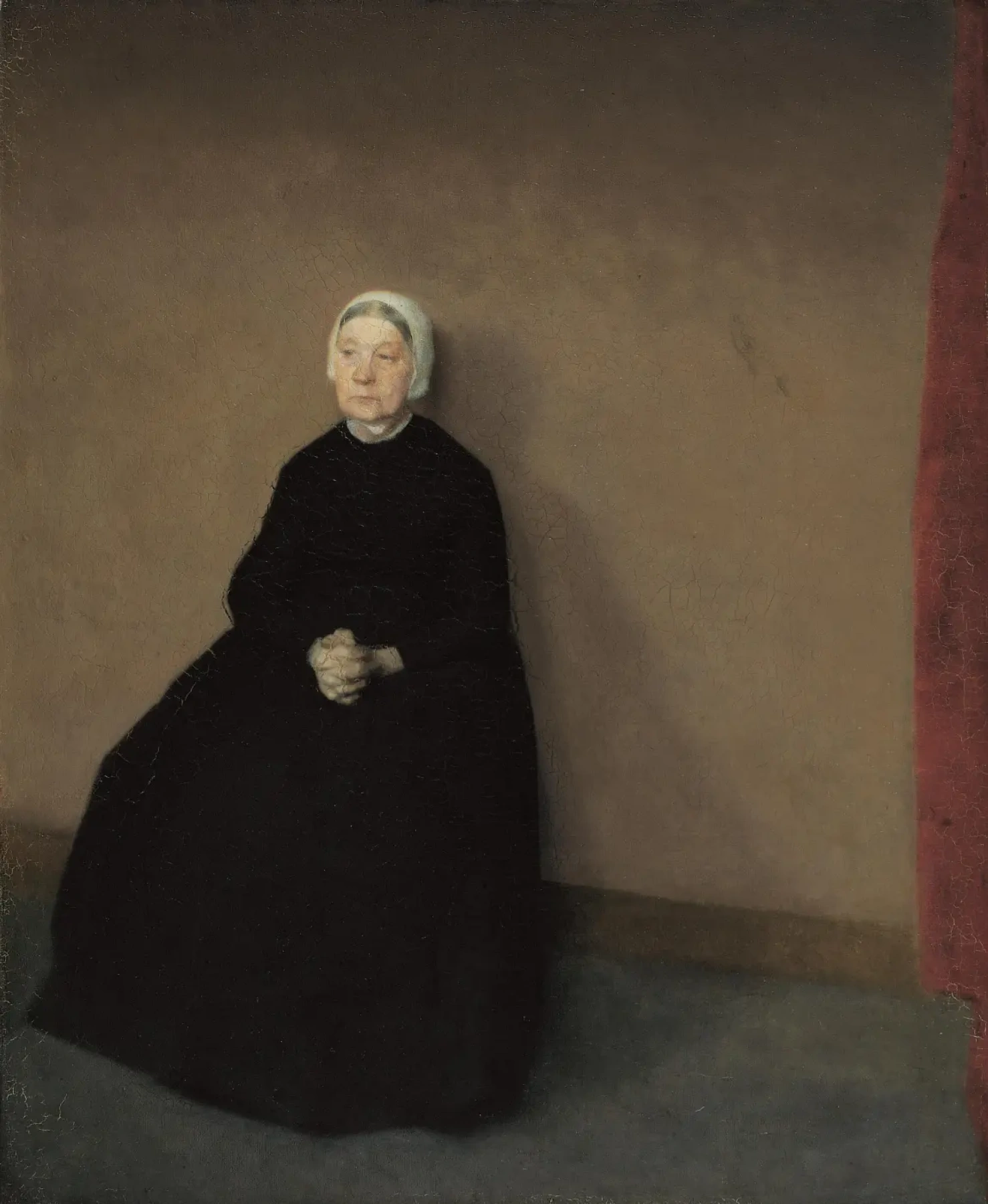 Вильгельм Хаммерсхёй. Портрет пожилой женщины. 1886