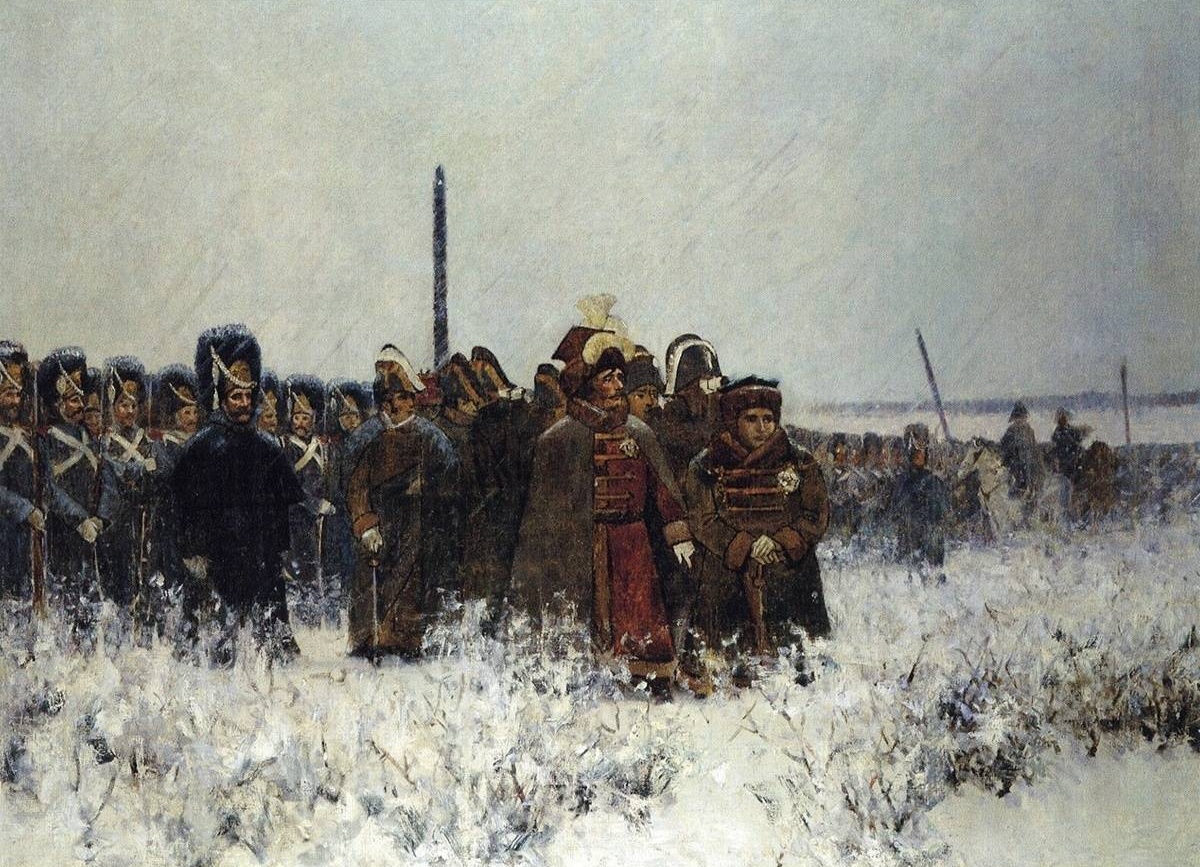 Василий Верещагин. Переправа наполеоновской армии через Березину. 1902-1904