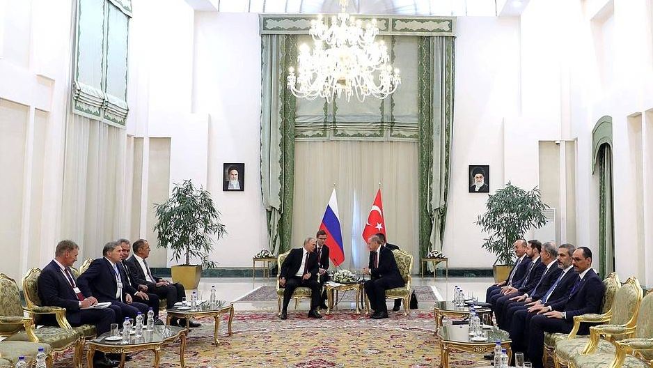 Встреча с Президентом Турции Реджепом Тайипом Эрдоганом В Международном конгресс-центре в Тегеране