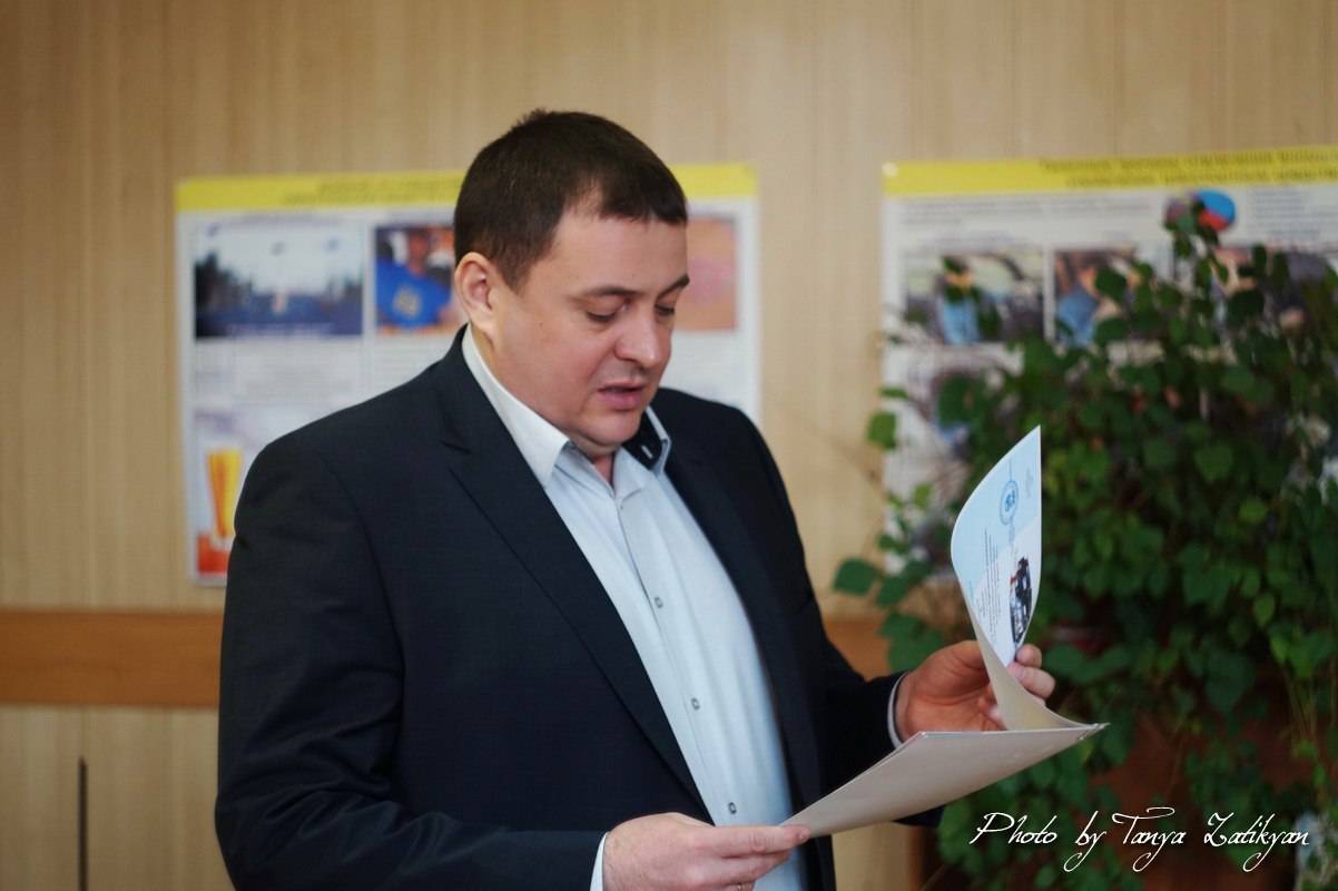 Дмитрий Жулидов на встрече с воспитанниками СЮАШ, после победы в Тольятти.