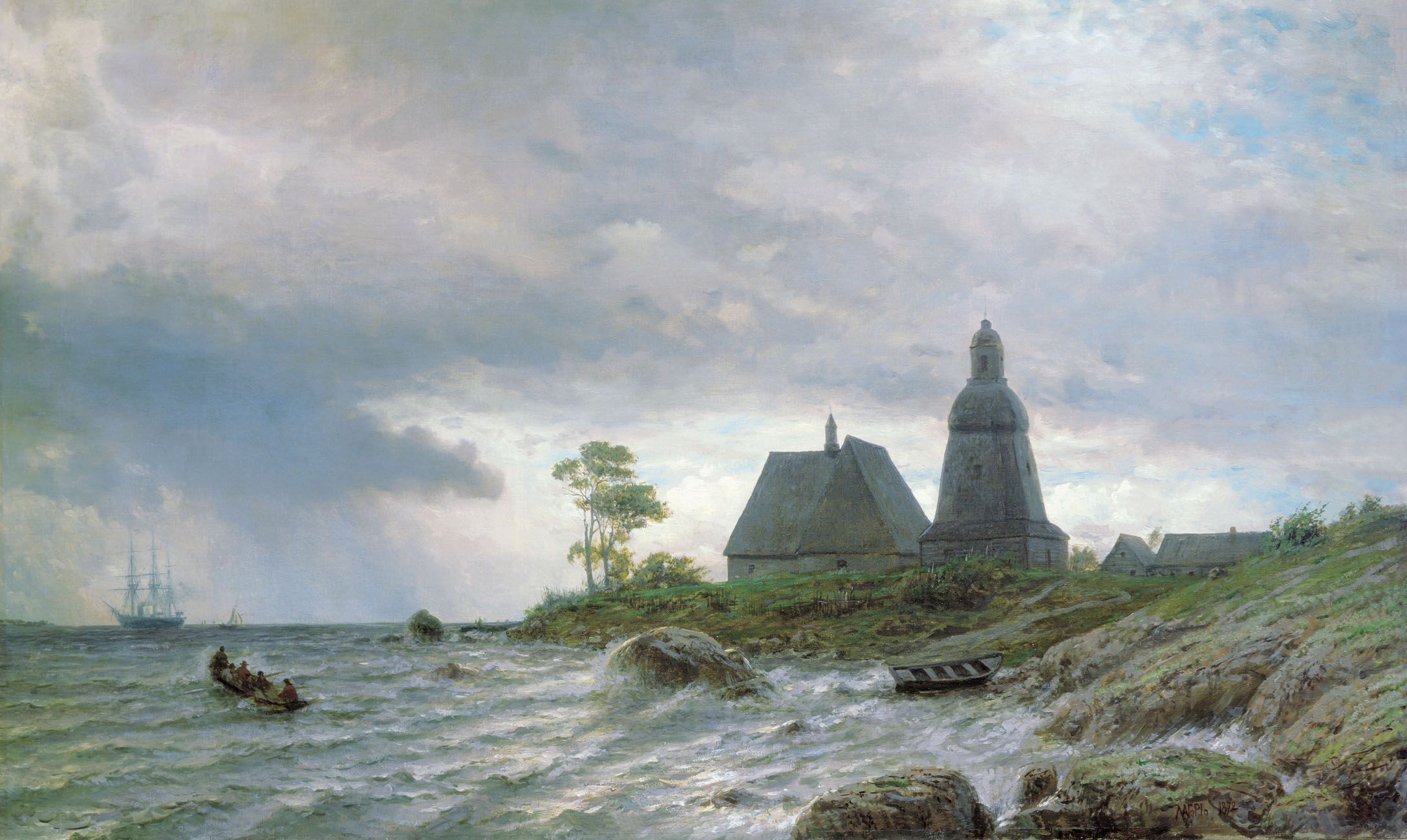 Лагорио Лев. Северный пейзаж. 1872.