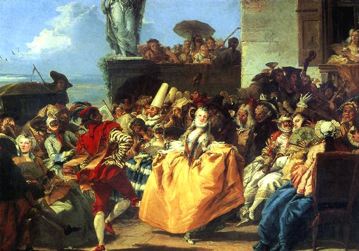 Д. Тьеполо. Сцена карнавала или менуэт. 1779 год.