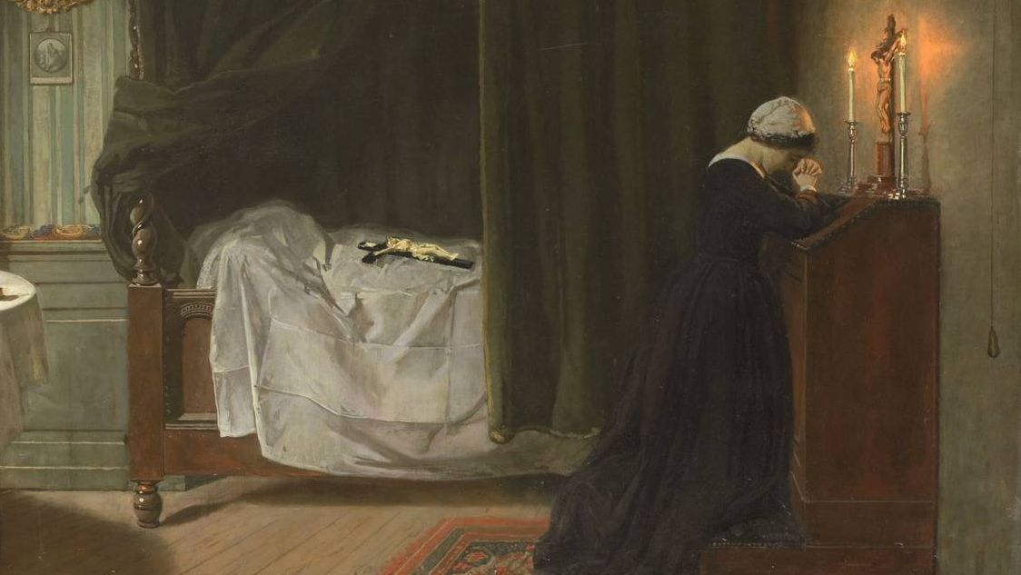 Дидерик Франциск Джамин. Молитва за умерших. 1864