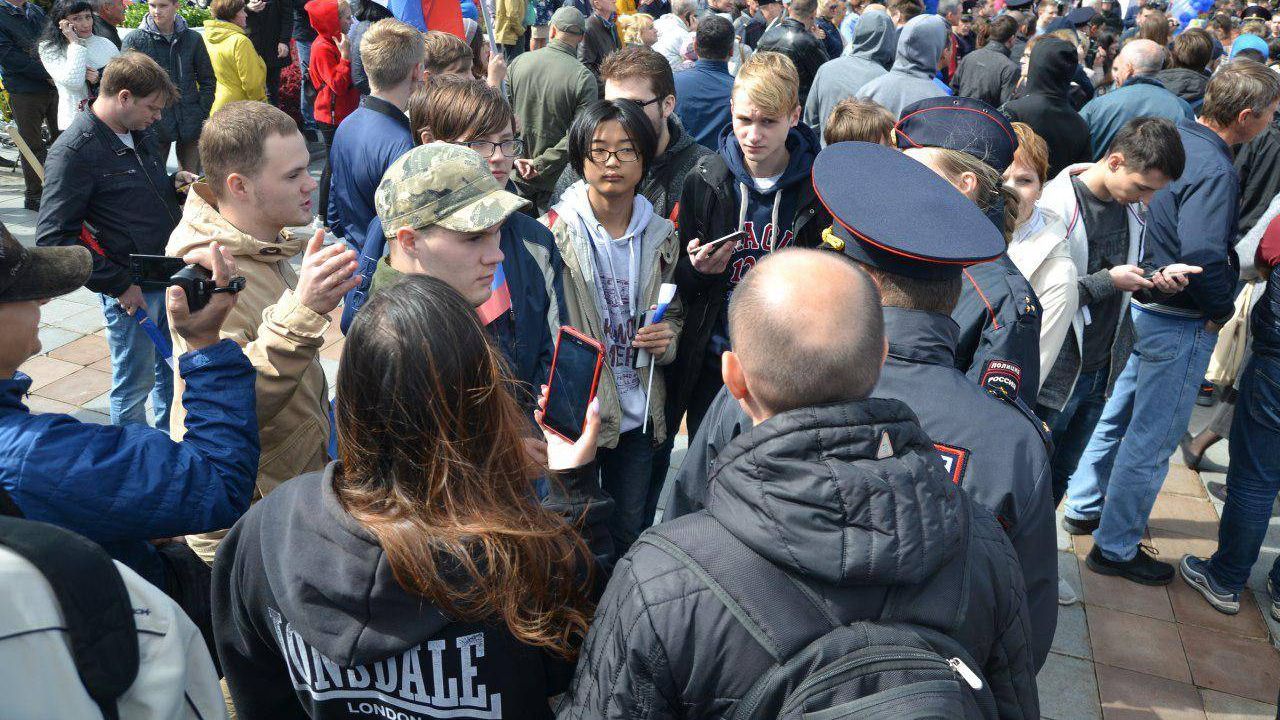 Митинг сторонников Навального в Хабаровске 9.09.2018