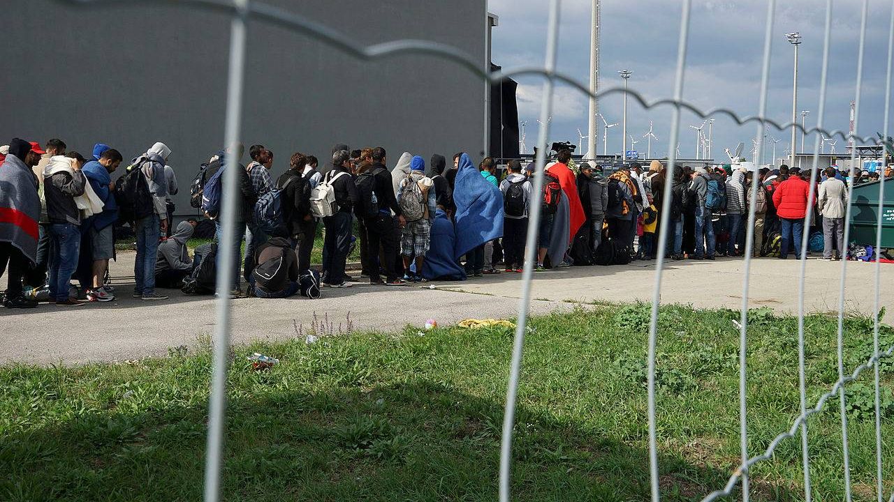 Лагерь беженцев. Германия