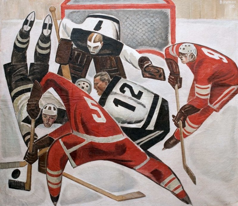 Виктор Рыжих.  Хоккей. 1966 