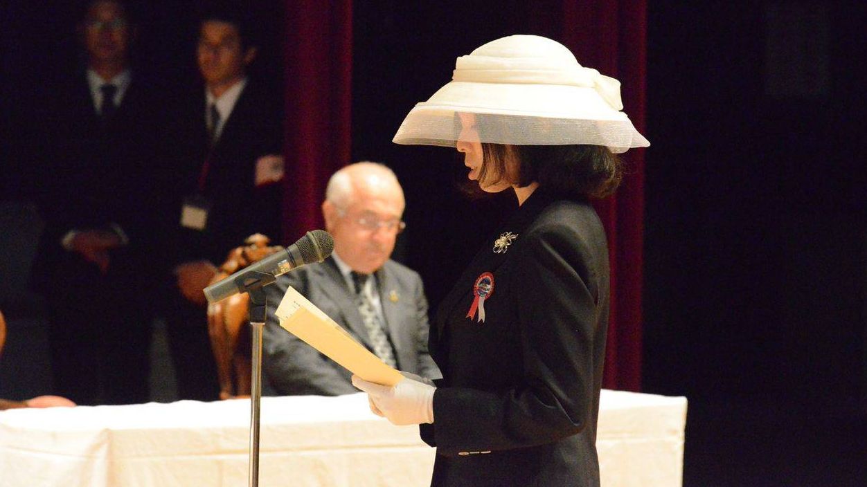 Принцесса Акико на церемонии памяти жертв османского фрегата «Эртгрул» в Кушимото