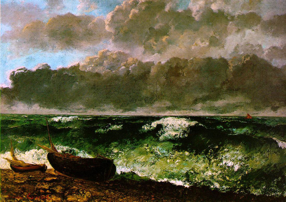 Гюстав Курбе. Бурное море. 1869
